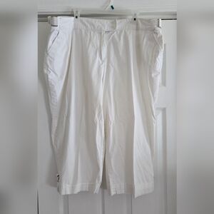 Dress Barn White Casual Capris Pants, Size 24